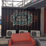 Better Together - Bemalung auf einem Container im Village Underground Lissabon